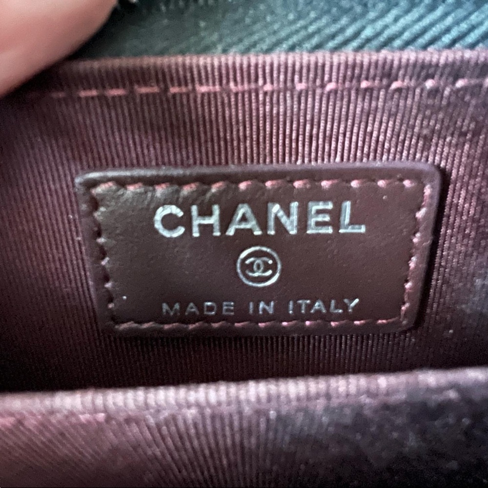 Authentic Chanel Quilted Lambskin Mini Zip Wallet - Picture 3 of 4